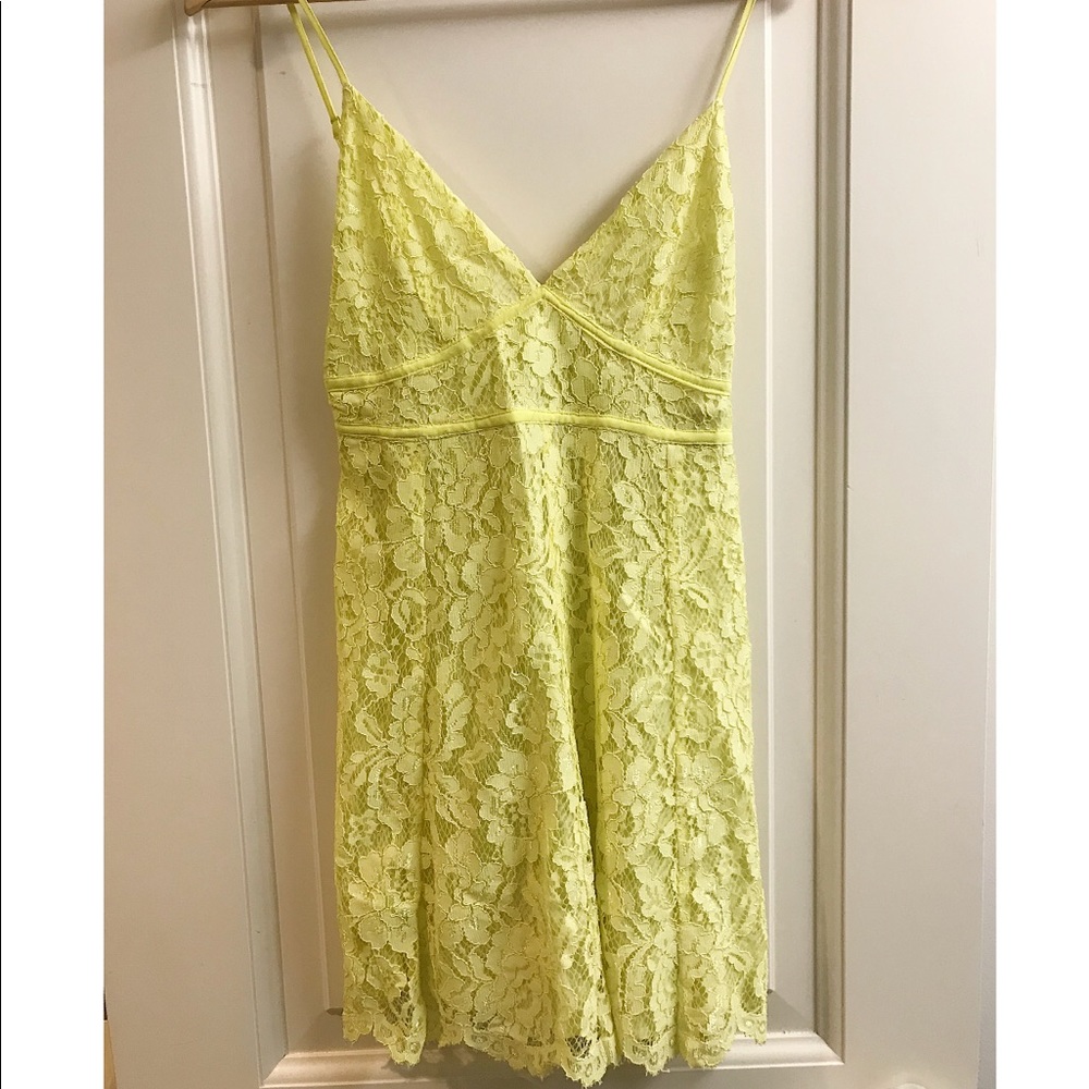 Yellow lace sundress